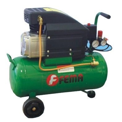 COMPRESOR FEMA 2HP X 25 LTS C/RUEDAS