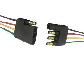 JUEGO DE FICHAS 4 CONTACTOS PLANA CABLE 1mm