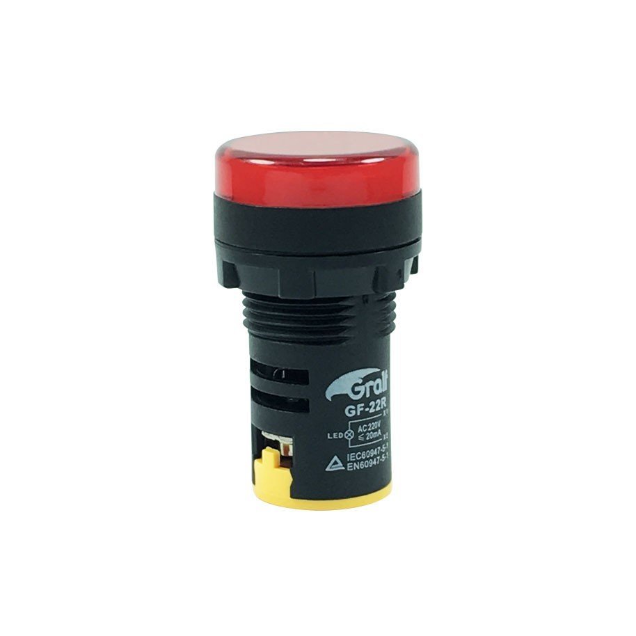 SEÑAL LUMINOSA ROJA 22mm GRALF