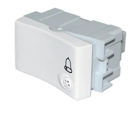 INTERRUPTOR PULSADOR UNIPOLAR 220Vca 10A BLANCO JL
