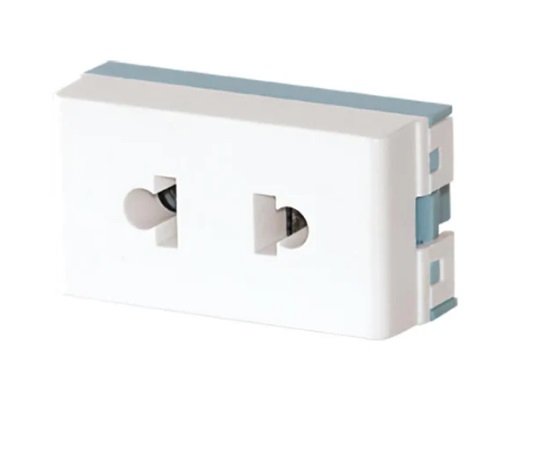TOMACORRIENTE BIPOLAR 125/250Vca  10/15A BLANCO JL