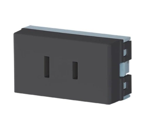 TOMACORRIENTE BIPOLAR 125Vca  15A GRIS JL