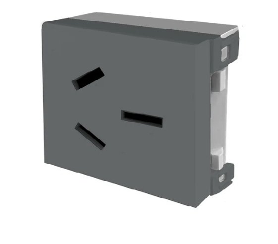 TOMACORRIENTE DOBLE MODULO BIPOLARTIERRA GRIS JL