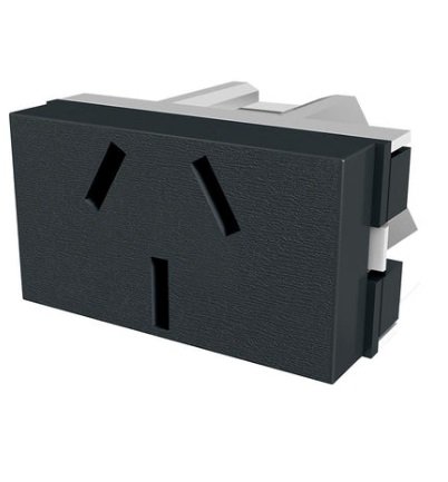 TOMACORRIENTE BIPOLARTIERRA CONEX POSTERIOR NEGRO PLATINUM