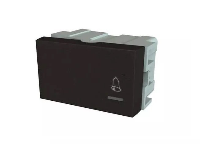 MODULO PULSADOR PLATINUN NEGRO