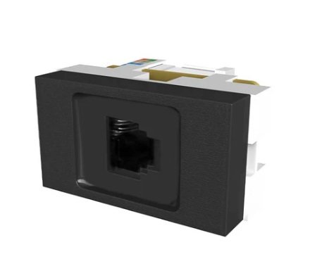 MODULO TOMA RJ45 PLATINUM NEGRO