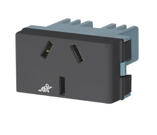 MODULO TOMA BORNES ALINEADOS GRIS JL
