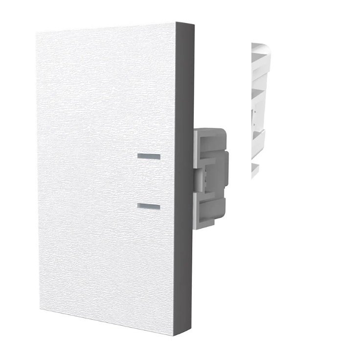 PULSADOR PLATINUM 3 MODULOS BLANCO