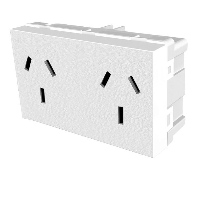 MODULO TOMA DOBLE PLATINUM JL BLANCO
