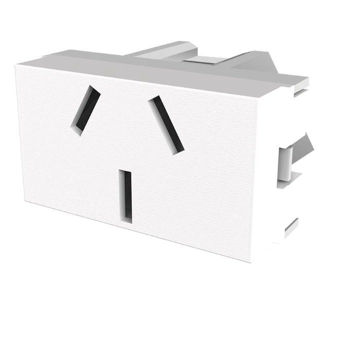 MODULO TOMA PLATINUN BLANCO