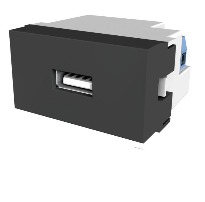 TOMA USB 3A GRIS JL