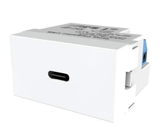 TOMA 1 USBC 3A PLATINUM BLANCO