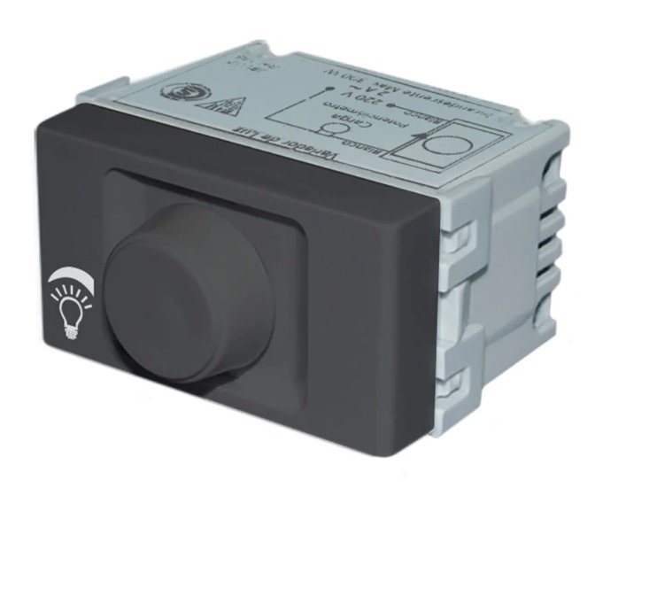 MODULO VARIADOR DE LUZ DICRO 500 W  INCAND 100 W GRIS JL