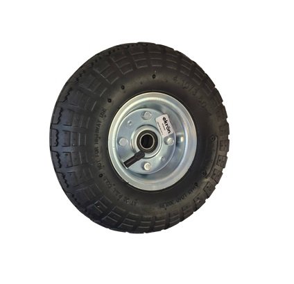 RUEDA NEUMATICA LLANTA CHAPA 250X80 1/2 EJE 16MM