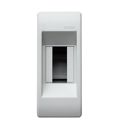 CAJA KALOP 2 POLOS SIN TAPA EXTERIOR GRIS