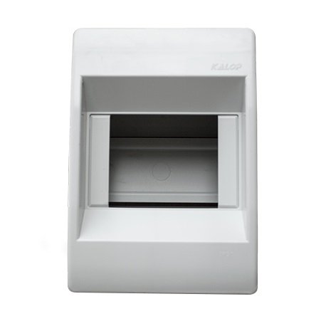 CAJA KALOP 4 POLOS SIN TAPA EXTERIOR GRIS