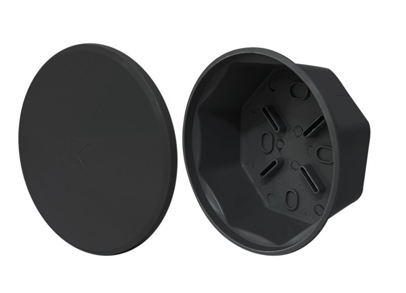 CAJA REDONDA DERIVACION KALOP NEGRA