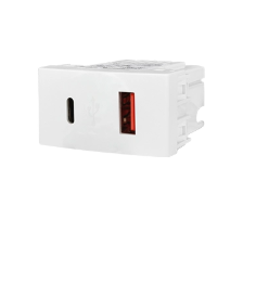 MODULO USB  USB C RAPIDO BLANCO KALOP