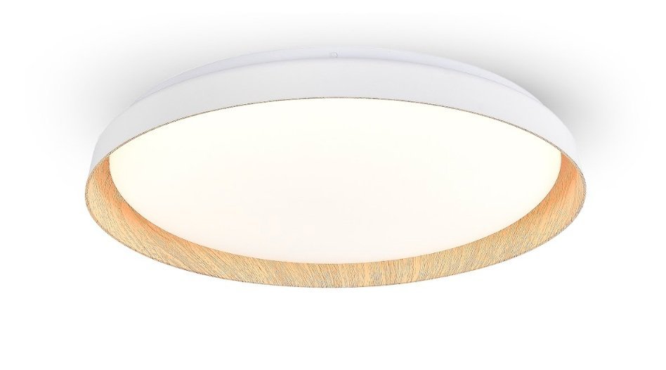 PLAFON CHESTER BLANCO C/MADERA 45W 3CCT 51cm Diametro