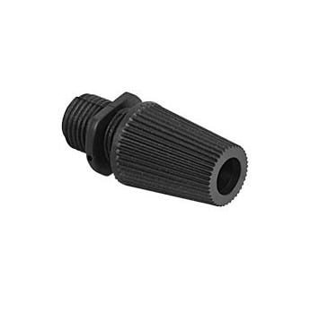 PRENSACABLE PLASTICO CONICO NEGRO ILUMINACION