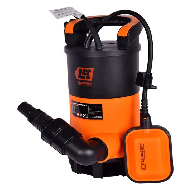 SUMERGIBLE LUSQTOF  LSP-750 AGUA SUCIO/LIMPIA 3 EN 1 PVC