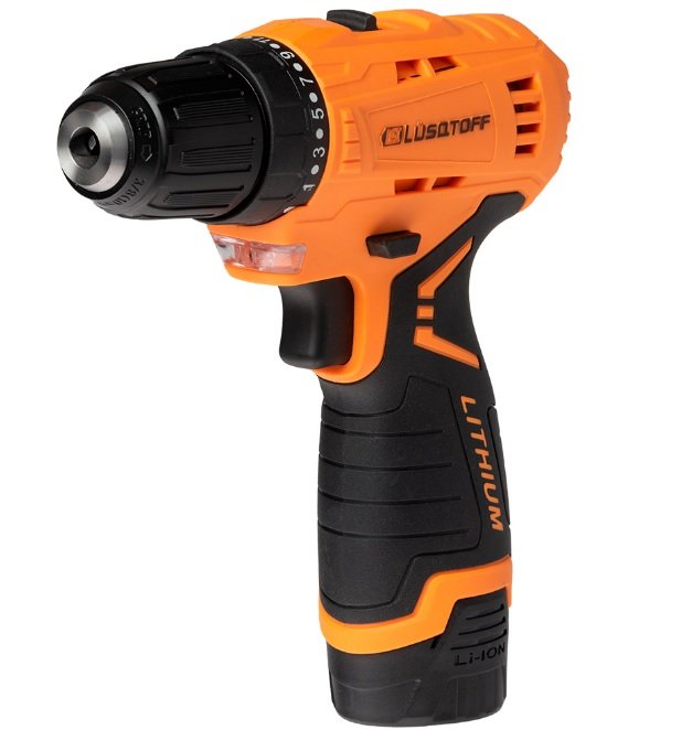 TALADRO ATORNILLADOR LUSQTOFF 12V 10MM C/ACCS