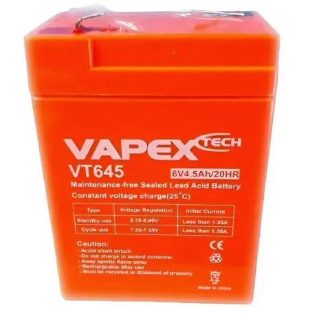 BATERIA GEL 6V 45Ah VAPEX