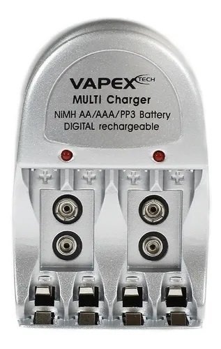 CARGADOR DE PILAS AA/AAA/9V VAPEX VTE200
