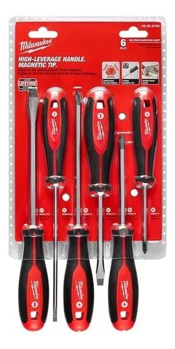 JUEGO DE DESTORNILLADORES 6PCS MILWAUKEE