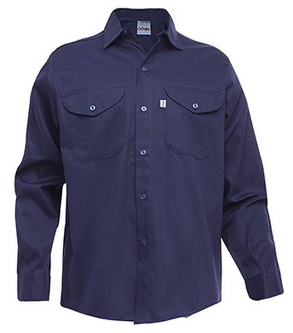 CAMISA OMBU TALLE 58 AZUL MARINO