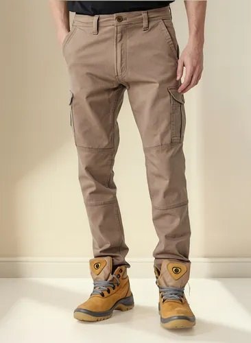 PANTALON CARGO ELASTIZADO BEIGE TALLE 54 PAMPERO