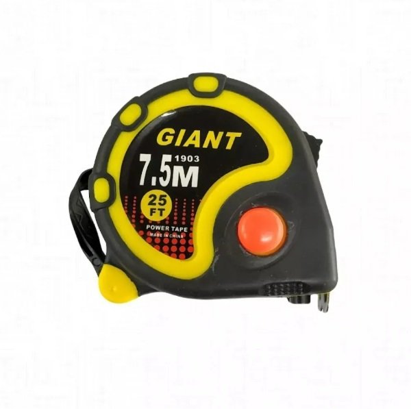 CINTA METRICA 75 MTS  GIANT NEGRA