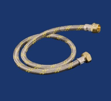 FLEXIBLE ACERO PINTAS AMARILLAS 80 CM