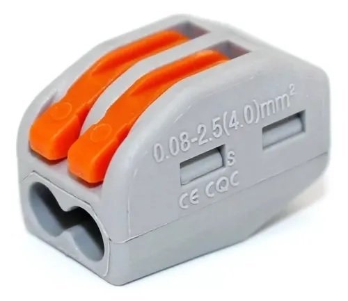 CONECTOR RAPIDO UNIPOLAR 2 POLOS PCT-212