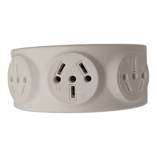 TRIPLE POLARIZADO BLANCO PATAS GIRATORIA 3 PATAS