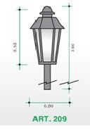FAROLA PARA CAÑO 209 HEXA