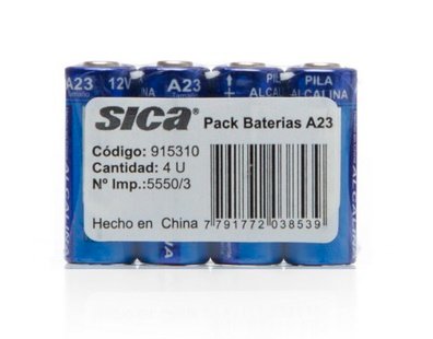PILA ALCALINA 12 VOLT A23 SICA