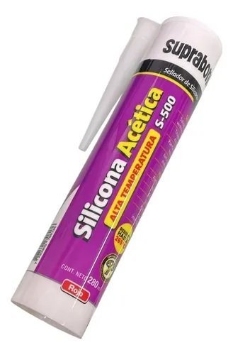SILICONA ACETICA ALTA TEMPERATURA SUPRABOND S-500