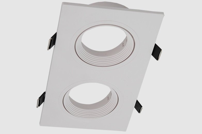 SPOT DE EMBUTIR P/DICROICA POLIBLANCO 2LAMP  TBCIN