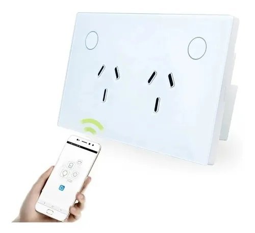 TOMACORRIENTE DOBLE SMART PARA EMBUTIR 10A TBCIN