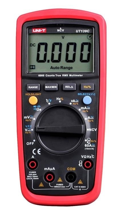 MULTIMETRO TESTER DIGITAL UNI-T TRUE RMS UT139C