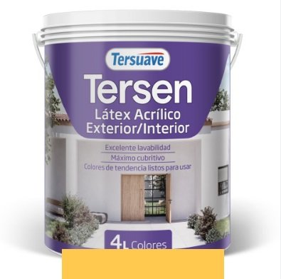 LATEX TERSEN AMARILLO CALIDO 4LTS