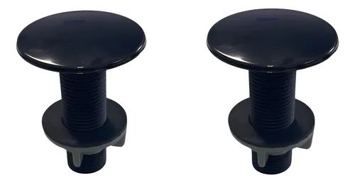 CUBRE AGUJERO NEGRO ABS REDONDO TG PLAST - 2 UNIDADES