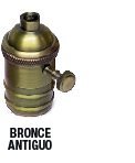 PORTALAMPARA VINTAGE CON INTERRUPTOR BCE ANTIGUO