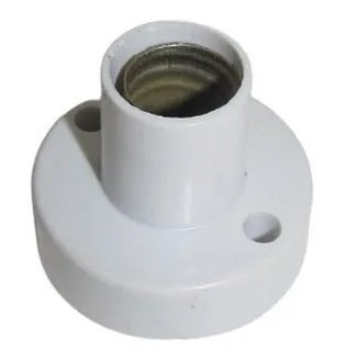 PORTALAMPARA C/BASE RECTO MIGÑON E-14 BLANCO