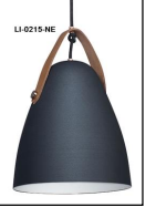 COLGANTE SKIN 26X30 NEGRO C/CUERO