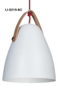 COLGANTE SKIN 26X30 BLANCO C/CUERO