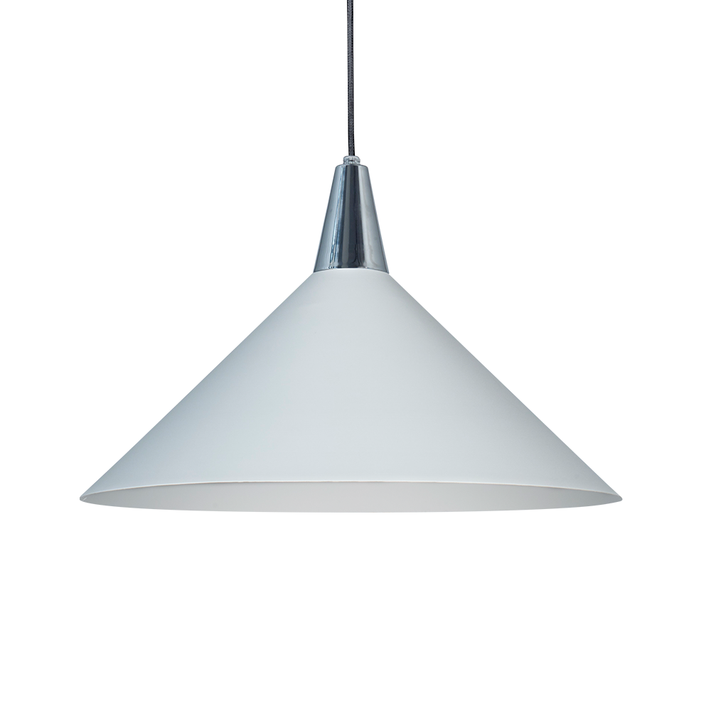 COLGANTE SUECIA 1L NEGRO/CROMO LI-0231-NC