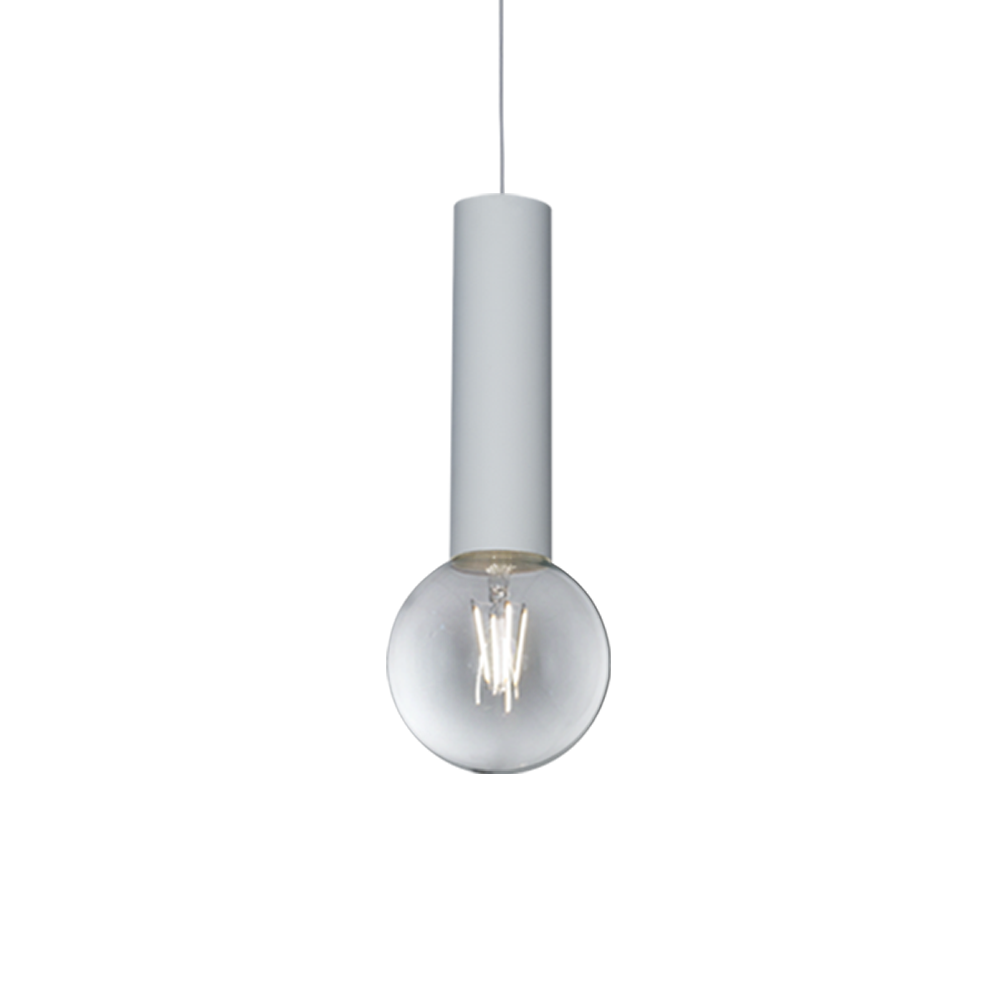 COLGANTE TUBE 15CM BLANCO MATE