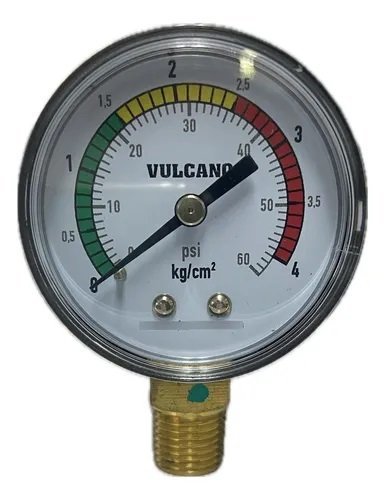 MANOMETRO PARA FILTRO DE PISCINA VULCANO - 1/4 R. LATERAL